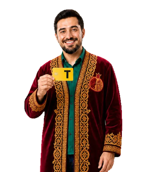Маскот с картой банка